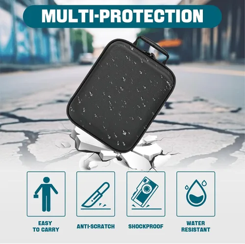 Miniatura 8 de Funda para cámara digital Kodak PIXPRO AZ528/AZ255/AZ405/AZ425/AZ401, bolsa protectora para cámara de viaje con correas ajustables para el hombro