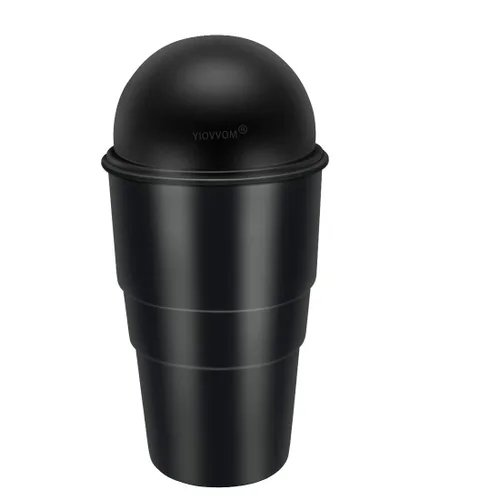 Miniatura 5 de Bote de basura para automóvil con tapa, a prueba de fugas, contenedor de basura pequeño para automóvil, oficina, hogar, cocina, dormitorio, juego