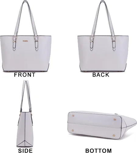 Miniatura 5 de YZAOLL Monederos para mujer, de piel sintética, tamaño mediano, grande, bolso de hombro, bolso de mano