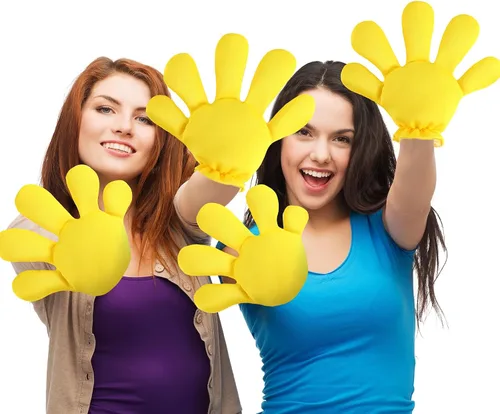 Miniatura 12 de Geyoga 2 pares de guantes grandes de disfraz de manos de dibujos animados, guantes de Halloween para fiestas, cumpleaños, juegos de rol, disfraces