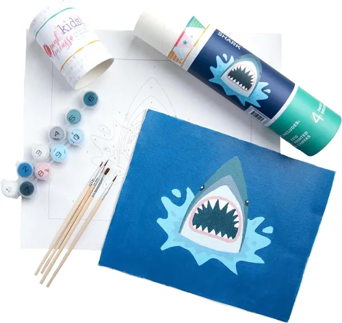 Miniatura 14 de Pink Picasso Kits de pintura por números para niños de 8 a 12 años Kit de manualidades para niños principiantes de bricolaje, pintura acrílica
