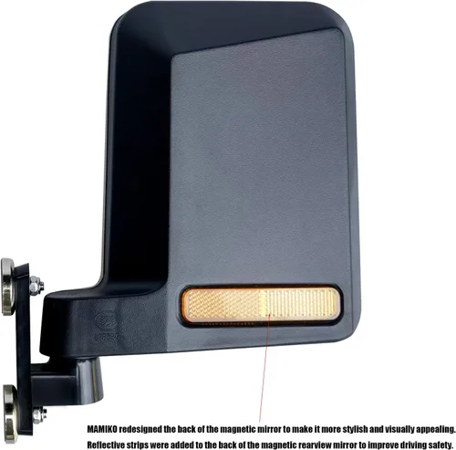 Miniatura 7 de Mamiko Espejos Laterales Magnéticos Universales para Carrito de Golf sin Perforación Compatibles con EZGO Yamaha Club Car, Imán para Barandilla