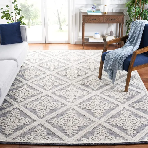 Miniatura 11 de SAFAVIEH Vermont Collection - Alfombra decorativa de 2 pies 3 pulgadas x 4 pies, color marfil, lana hecha a mano, ideal para zonas de alto tráfico