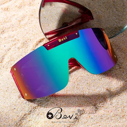 Miniatura 4 de Bevi Lentes de sol deportivos polarizados con marco TR90 duradero y flexible ultraligero para hombres y mujeres correr conducir ciclismo
