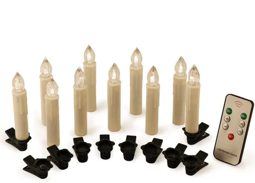 Miniatura 3 de Velas LED cónicas sin llama, con control remoto X-D, velas LED a batería, para decoración de fiesta de Harry Potter, boda, Navidad, decoración
