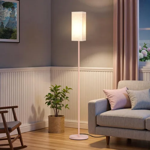 Miniatura 36 de Juego de 2 lámparas de pie para sala de estar, modernas lámparas de pie altas con interruptores de pie, bombilla no incluida, 64.6'', para sala