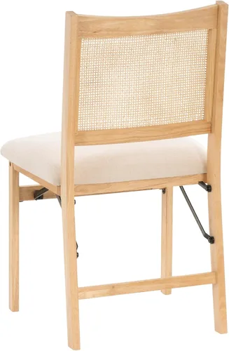 Miniatura 12 de Powell Kasi Silla Lateral de Comedor Plegable de Caña de Ratán Beige, Natural