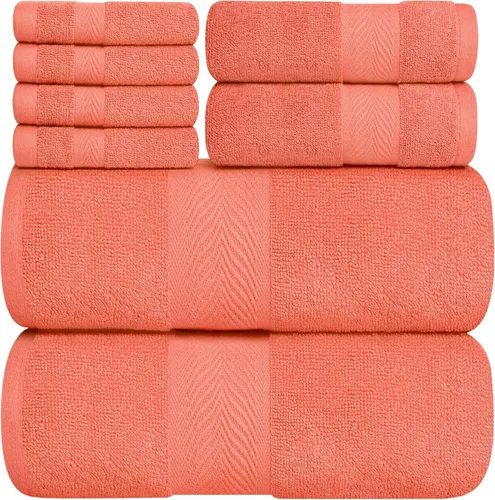 Miniatura 34 de Oakias Toallas de baño beige de alta calidad, paquete de 2, 27 x 54 pulgadas, altamente absorbentes, toallas de baño de lujo de 21.16 oz/m²