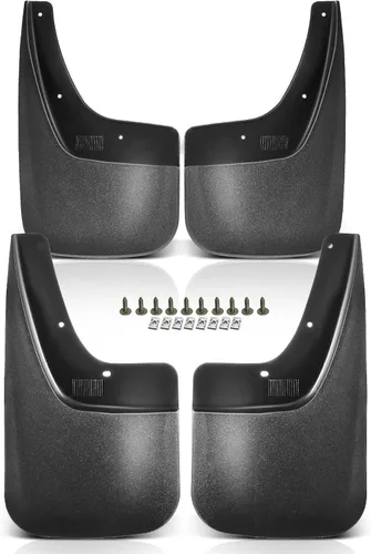 A-Premium 4 piezas guardabarros protectores contra salpicaduras compatibles con GMC Sierra 1500 2014-2019, Sierra 2500 HD 3500 HD 2015-2019, (sin