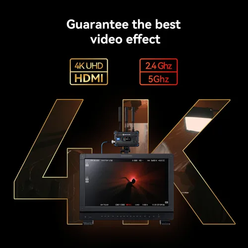 Miniatura 4 de Hollyland Pyro S TX - Transmisor de video inalámbrico HDMI SDI 4K30/1080p60 400m de largo alcance 50ms de latencia hasta 4 receptores, salto