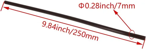 Miniatura 2 de Othmro 10 barras de pegamento caliente de 9.8 pulgadas de longitud y 0.28 pulgadas de diámetro a granel, palos de repuesto para pistola de pegamento