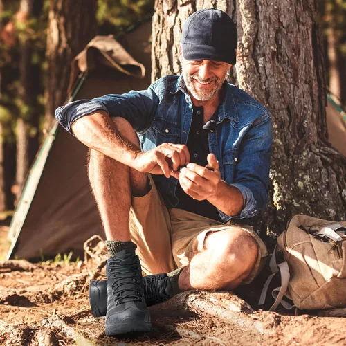 Miniatura 7 de NORTIV 8, Armadillo - Botas de senderismo para hombre, impermeables, ligeras, para exteriores, mochileros, senderismo
