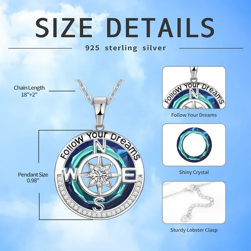 Miniatura 5 de Meeshi Regalos de graduación para ella 2023, collares de graduación para mujeres, regalos de graduación universitaria para niñas, joyería