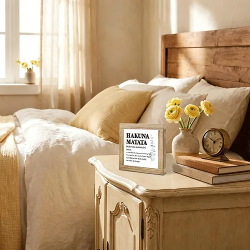 Miniatura 6 de Letrero de caja de madera de granja, decoración significativa para escritorio, letrero de madera inspiradora, decoración positiva del hogar