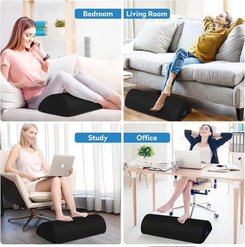 Miniatura 6 de StepLively Almohada Ergonómica de Reposapiés para Debajo del Escritorio en el Trabajo, Almohada de Soporte Reposapiés Anti-Fatiga para Alivio