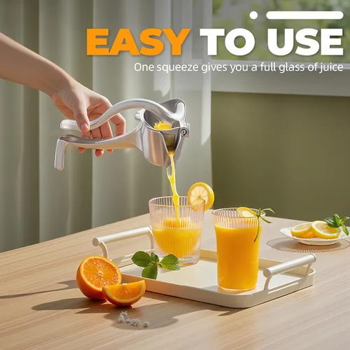 Miniatura 7 de Exprimidor, Extractor de Jugo de Fruta Fresca de Aleación de Aluminio, Exprimidor de Jugo Manual de Mano, exprimidor manual, Fácil de Limpiar