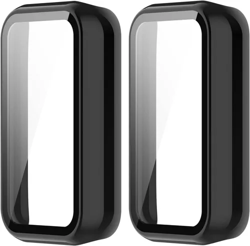 Miniatura 10 de E ECSEM Funda compatible con Amazfit Band 7 con protector de pantalla de vidrio templado integrado, cobertura completa, carcasa protectora ultrafina