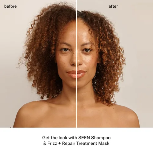 Miniatura 5 de SEEN Máscara de tratamiento de frizz + reparación, sin fragancia, combate el encrespamiento, repara el daño para un cabello más fuerte, suave