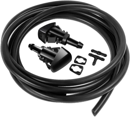 Kit de boquillas de limpiaparabrisas, manguera de limpiaparabrisas de 2 metros y chorro de lavado con conector, kit de boquillas de limpiaparabrisas