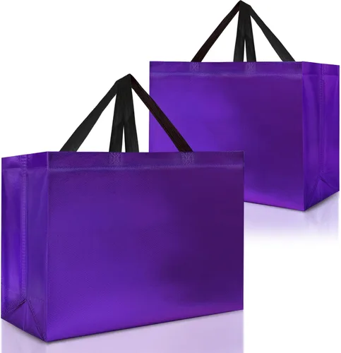 Miniatura 11 de Nush Nush Bolsas de regalo negras extragrandes – Juego de 12 bolsas de regalo reutilizables XL con asas – Bolsa de regalo ideal para regalos
