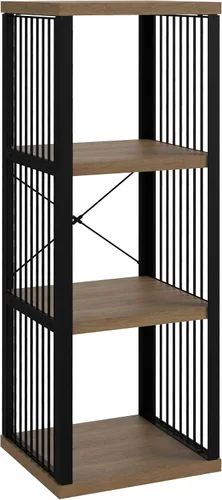 Miniatura 15 de ClosetMaid Estantería organizadora de almacenamiento de 2 cubos, estante de almacenamiento, marco de metal, estantes de madera, fácil montaje