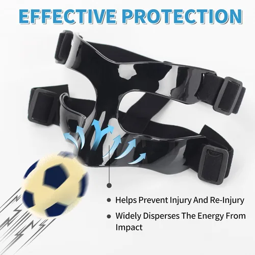 Miniatura 6 de BK01B Protector de nariz para nariz rota, máscaras de protección facial deportivas con acolchado, ajustables, transpirables y transparentes