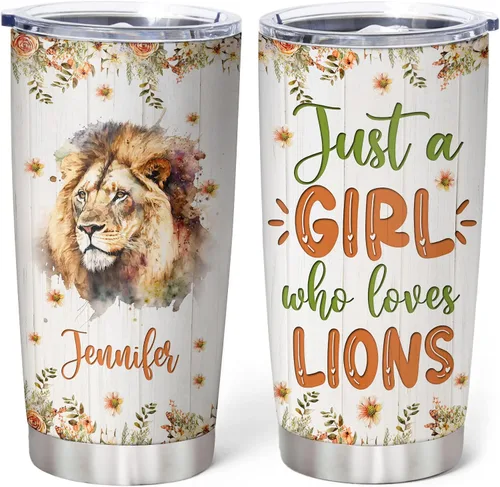 Miniatura 13 de Hyturtle Regalos personalizados para los amantes de los osos – Just A Girl Who Loves Bears - Vaso de acero inoxidable con nombre personalizado de 20