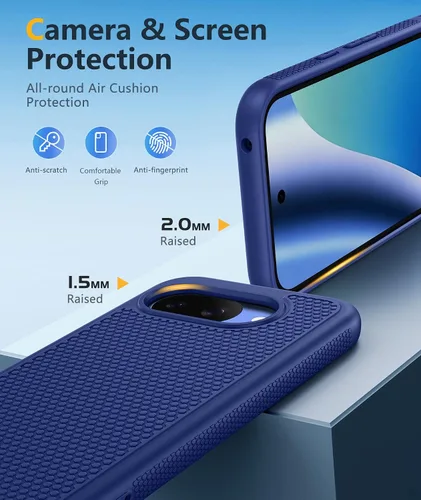 Miniatura 850 de FNTCASE Funda para iPhone 17 Pro: Fundas delgadas translúcidas de color azul claro compatibles con MagSafe, protección completa de la cámara