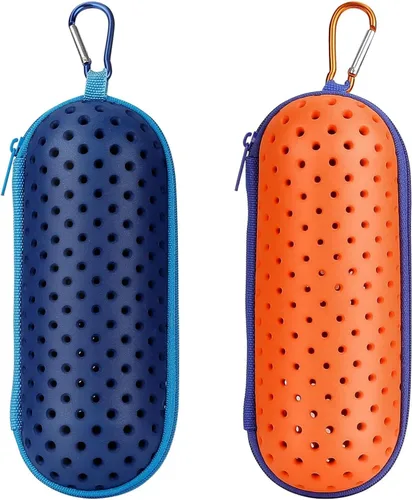 Miniatura 15 de Estuche para Gafas de Natación para Gafas de Natación, Fundas Protectoras para Gafas con Clip, Gafas de Sol, Gafas, Deportes Azul oscuro
