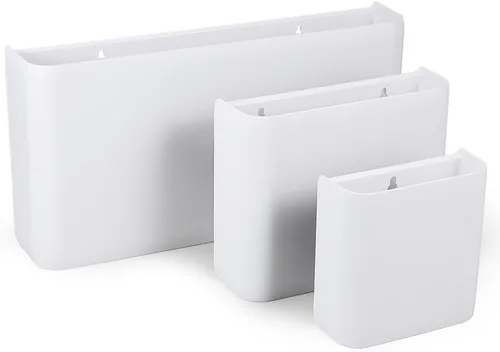 Picowe 3 piezas de almacenamiento magnético para lavandería, caja de almacenamiento magnética para lavandería, cocina, baño, oficina, contenedor de