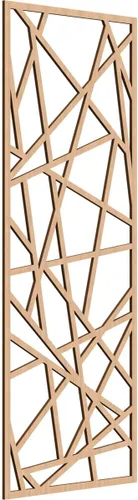 Miniatura 31 de Conway Paneles de pared decorativos de madera con calado, 9 3/8 pulgadas de ancho x 24 3/8 pulgadas de alto x 1/4 de alto, aliso