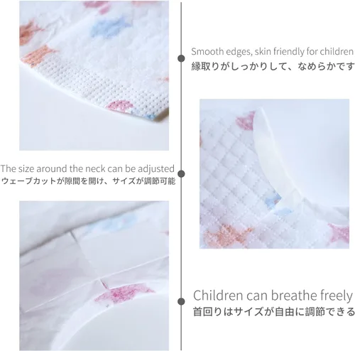 Miniatura 3 de Baby and Infant Disposable Travel Bibs - Soft, Leakproof, for Toddlers Babies, Feeding, Traveling, (60PCS)