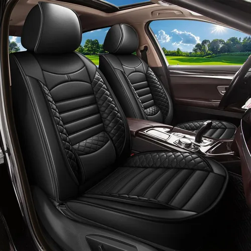 Miniatura 9 de Fundas de asiento de auto para Ford Fusion 2010-2020: juego completo de fundas protectoras de asiento impermeables de piel sintética compatible
