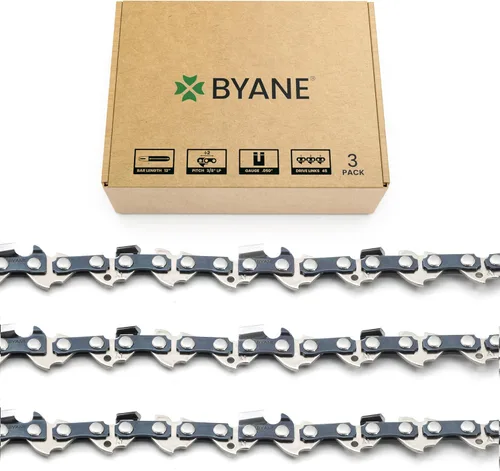 Miniatura 13 de BYANE Cadena de motosierra mini de 6 pulgadas, versión nueva 2024, 6 pulgadas 1/4" de paso LP, calibre.043 pulgadas, 37 eslabones de transmisión, se