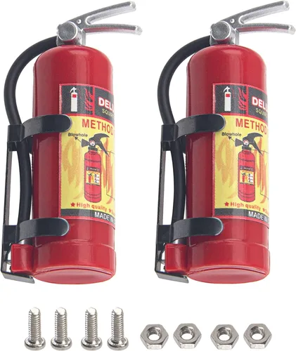 Miniatura 8 de Extintores de incendios a escala RC 1/10 con calcomanías, accesorios de decoración, compatibles con Traxxas TRX4 Axial SCX10 Redcat Gen7 D90 TF2