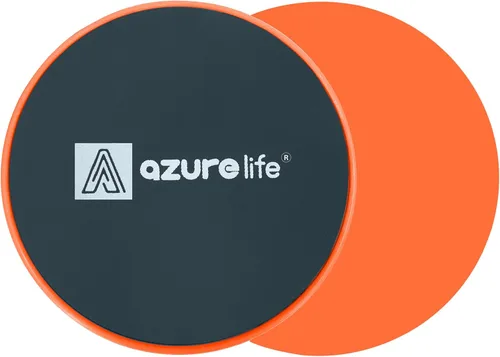 Miniatura 6 de A Azurelife Deslizadores de ejercicio para el núcleo, discos deslizantes de doble cara para uso en alfombras o suelos de madera, ligeros y Azul