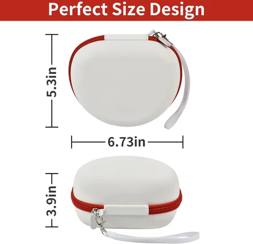 Miniatura 3 de Funda para auriculares Skullcandy Crusher/Hesh/Evo Wireless Over-Ear Bluetooth para JLab JBuds Lux ANC, para auriculares TOZO HT3/HT2 y más Blanco