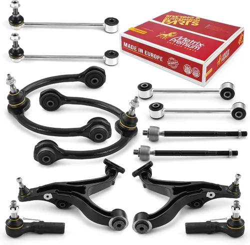 Miniatura 85 de Metrix Premium Chassis Parts - Kit de suspensión delantera de 10 piezas para BMW X5 2007-2013, BMW X6 2008-2014, reemplazo, fabricado en Europa