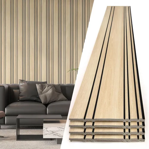 Miniatura 14 de Art3d Paneles de revestimiento de madera, tablero de pared de poliestireno con cuentas para decoración de pared interior, 79.3 pulgadas de ancho x