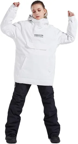 Miniatura 2 de Chaqueta anorak de esquí para mujer, impermeable, resistente al viento, cálido, para snowboard, abrigo de invierno con capucha