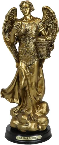 Miniatura 6 de Ebros - Estatua de Arcángel del Consejo Angélico de la Iglesia Católica Ortodoxa Oriental, estatua de 8 pulgadas de alto con placa de nombre