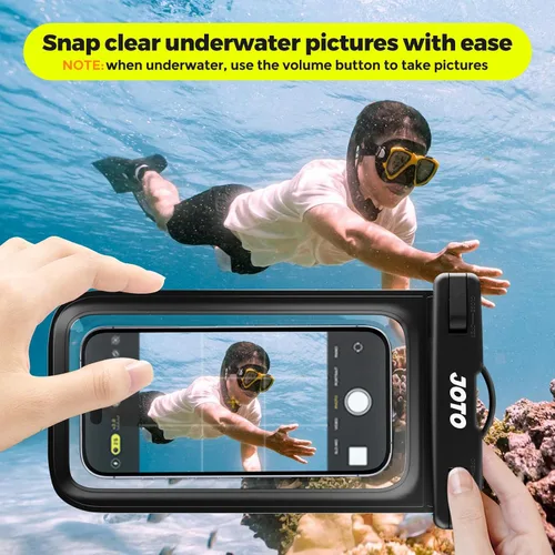 Miniatura 3 de JOTO - Paquete de 2 fundas impermeables universales para iPhone 17 Air 16 15 14 13 12 11 Plus Pro Max, bolsa seca para celular IPX8 XR X SE, Galaxy