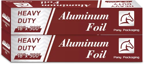 Miniatura 12 de Rollo de papel de aluminio resistente para alimentos de 18 pulgadas 500 pies de papel de aluminio resistente seguro para alimentos