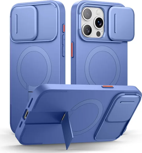 Miniatura 55 de SURITCH - Funda para iPhone 17 Pro Max con cubierta de control de cámara, cubierta para cámara y soporte ajustable, compatible con MagSafe, a prueba