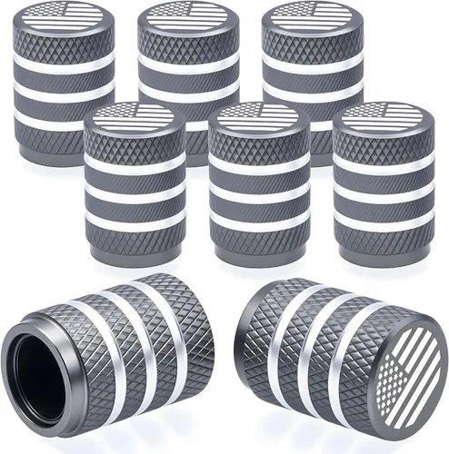 Miniatura 45 de 4 piezas de tapas de válvula de rueda con forma de punta, válvula de rueda de aleación de aluminio con punta, universal para automóviles, SUV