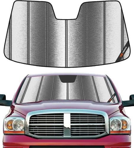 Miniatura 19 de Pigenius Parasol de Parabrisas para Dodge Ram 1500 2002-2008 Protección Solar para Ventana Delantera - Salvaguarda