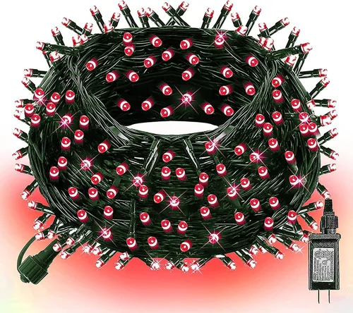 Miniatura 17 de Dazzle Bright - Guirnalda de luces de Navidad para exteriores, 1000 luces LED de 328 pies, enchufe de luz de hada con control remoto, 8 modos