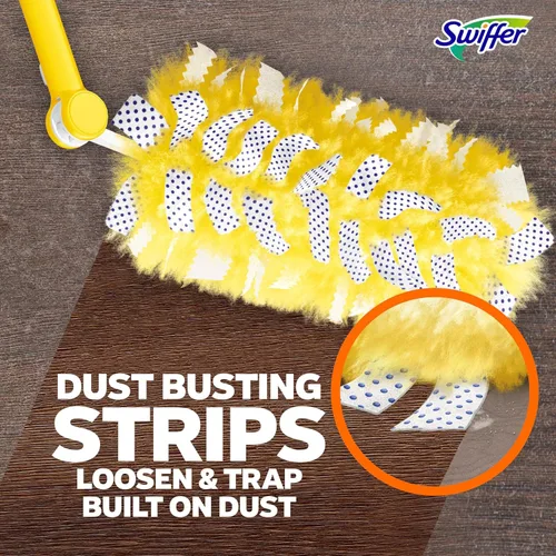 Miniatura 7 de Swiffer Plumero de Alta Resistencia Kit de inicio con mango extensible de 3 pies y 3 recambios