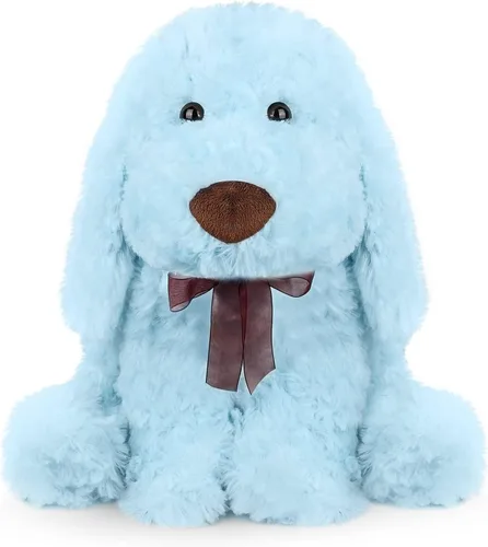 Miniatura 14 de WEIGEDU Peluche de perro pastor Beagle blanco y negro Border Collie, juguetes de peluche para niños y niñas, bebé, cumpleaños, Pascua