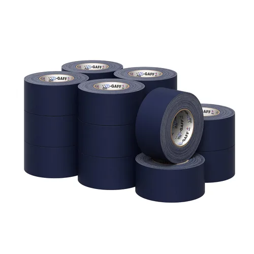 Miniatura 29 de Cinta Pro Gaff Gaffers de 1 pulgada de longitud de 55 yardas de longitud, color azul eléctrico mate. Cinta de alta resistencia de alta calidad